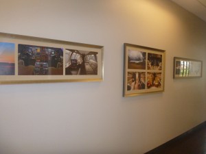 Hallway gallery at Dallas Jet International Offices in Colleyville TX